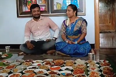 மருமகனுக்காக 100 வகையான உணவு செய்த மாமியார்!